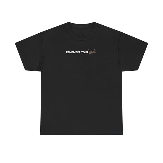 Remember Worth Tee — Minimalist Inspirational T-Shirt